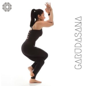 eagle pose yoga garudasana